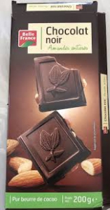 CHOCOLAT NOIR AMANDE BF - 200G
