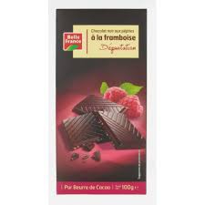 CHOCOLAT NOIR FRAMBOISE BF - 100G