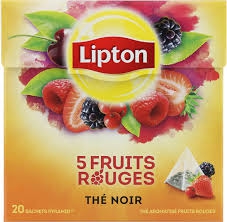 THE LIPTON 5 FRUITS ROUGES -34G