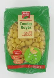 MACARONI COUDES RAYES BF -500G