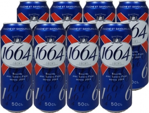 Bière blonde 1664 50cl Pack de 24 canettes