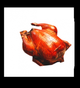 Poulet entier fumé