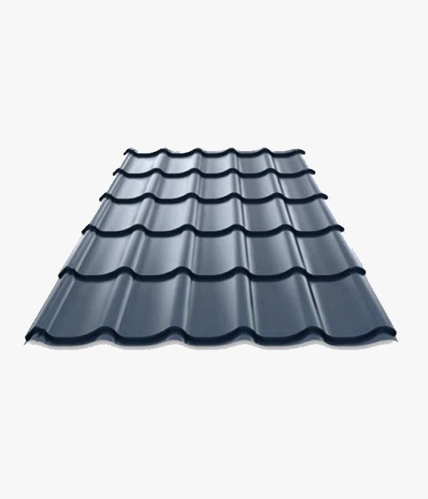 Tôle Tuile Prélaquée Texturée Ép. 0.40 cm – Bleu Ardoise
