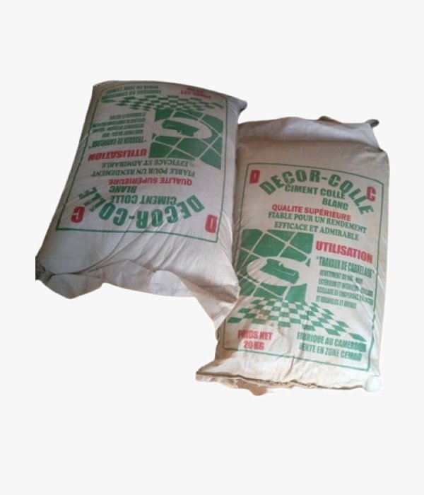 DECOR-COLLE Ciment Colle Blanc 20Kg