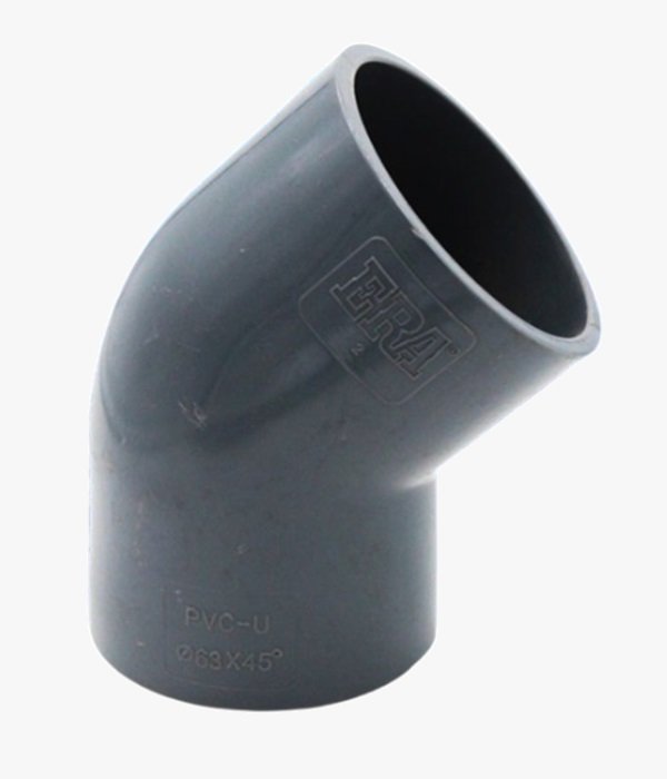 Coude 45° PVC Pression Femelle-Femelle Ø63 ERA