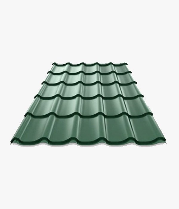 Tôle Tuile Prélaquée Texturée Ép. 0.50 cm – Vert Forêt
