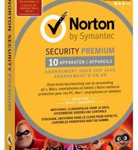 Logiciel Anti virus Norton Security PREMIUM 3.0 25GB FA 1 USER 10 DEVICES 12MO AF GDs (1 an)[21367772]