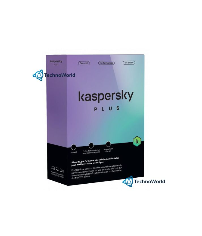 Logiciel Kaspersky Plus 2 postes 2023 WCA[KL10428XBFS-WCA]
