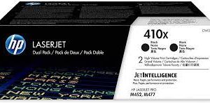 Toner HP Laser 410XD Pack de 2 toners Noir   – 6 500 pages[CF410XD]
