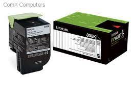 Toner Lexmark 808C Black 80C80K0[80C80K0]