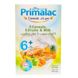 PRIMALAC Cereals,Fruits,Milk- 250 G