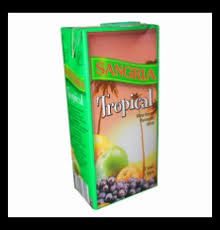 VIN SANGRIA TROPICAL BRICK 1L