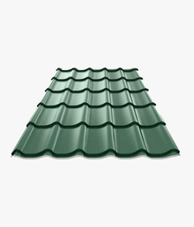 [BTVBADLA-ToCTui-0084] Tôle Tuile Prélaquée Texturée Ép. 0.40 cm – Vert Forêt