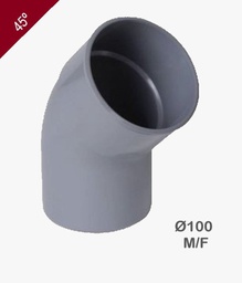 [BTVBADLA-PbSCou-0169] Coude PVC 45° Diam. 100mm – M/F